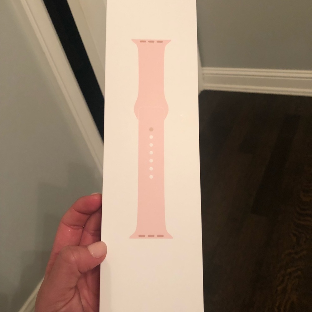 Apple Watch series 4 box, charger, both bands